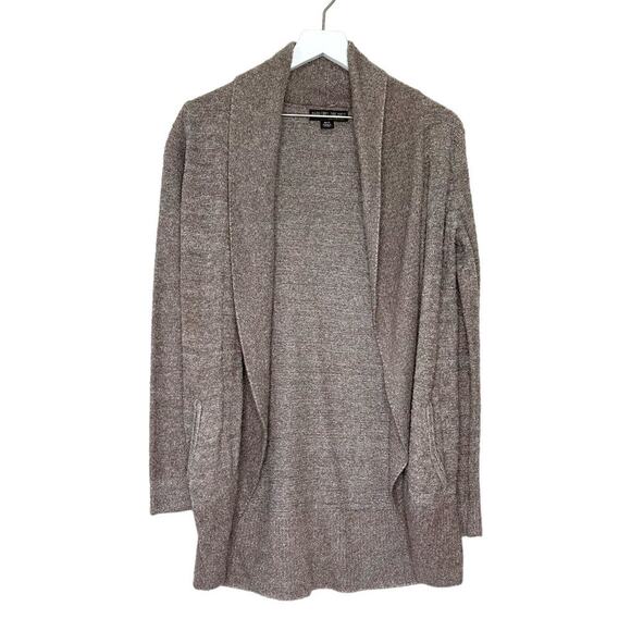 Barefoot Dreams CozyChic Lite Open Front Cardigan Women’s XS/S Taupe - Picture 1 of 10